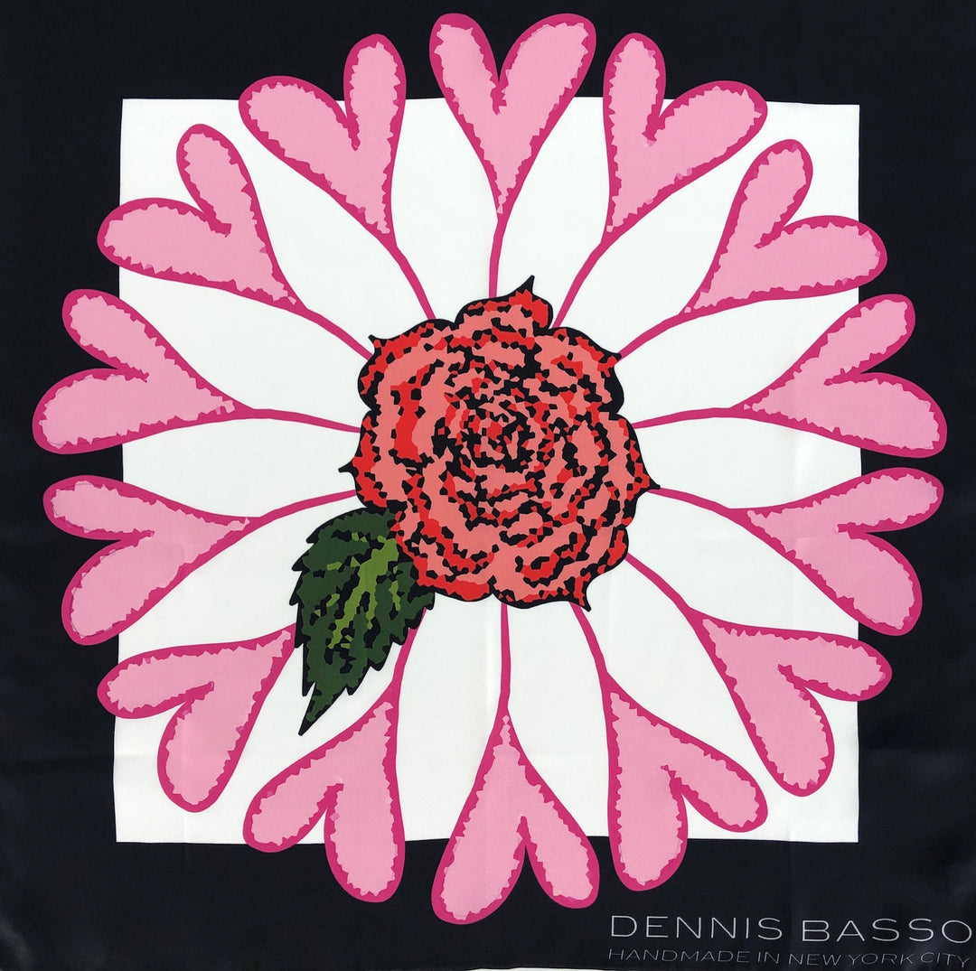 DENNIS BASSO HEARTS SILK SCARF – Dennis Basso